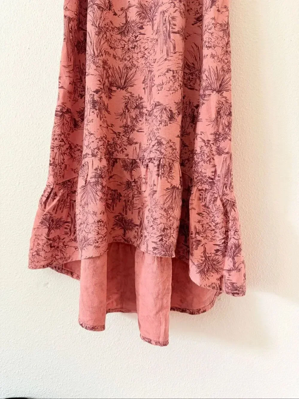 Old Navy Printed Linen-Blend Hi-Lo Dress for Girls size 10-12